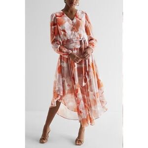 Express | Dresses | Express Floral Lace Midi Dress | Poshmark